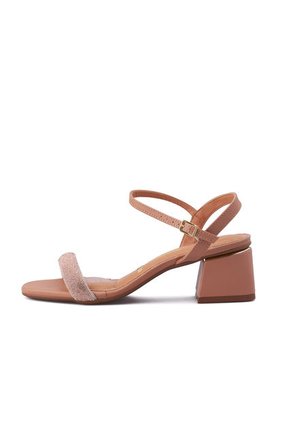 Sandalia Tacon Medio Oro Rosa Vizzano