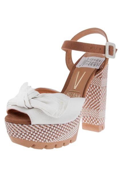 Sandalia Tacón Camel-Blanco VIZZANO - Compra Ahora | Dafiti Colombia
