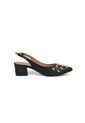 Tacon Bajo Cuadrado Slingback Negro Vizzano de Vizzano