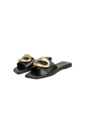 Sandalia Plana Negro Vizzano