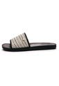 Sandalia Plana Beige-Negro Vizzano de Vizzano