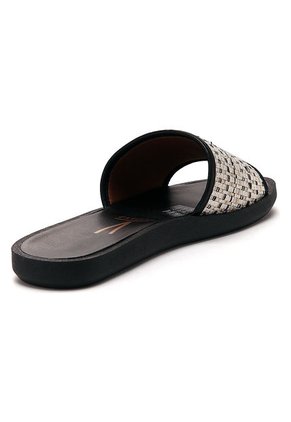 Sandalia Plana Beige-Negro Vizzano