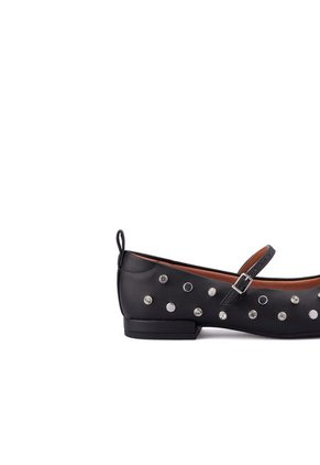 Baleta Negro Plata Vizzano