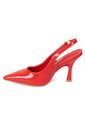 Tacon Alto Rojo-Rubi Slingback Heel Vizzano de Vizzano