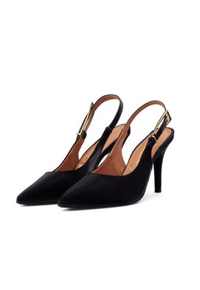 Tacón Alto Glossy Negro Vizzano