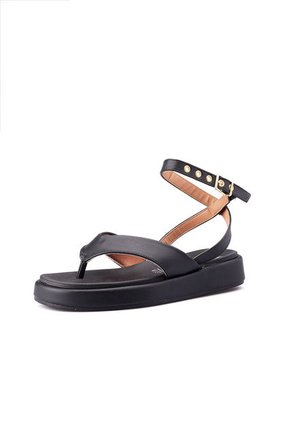 Sandalia Negro Dorado Vizzano