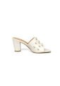 Sandalia Tacon Medio Marfil Vizzano de Vizzano