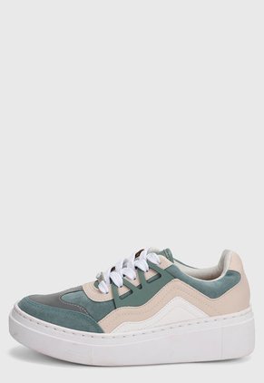 Tenis Verde-Rosa-Blanco Vizzano