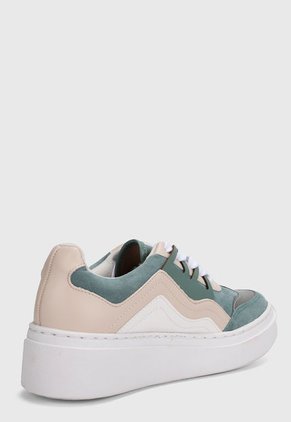 Tenis Verde-Rosa-Blanco Vizzano
