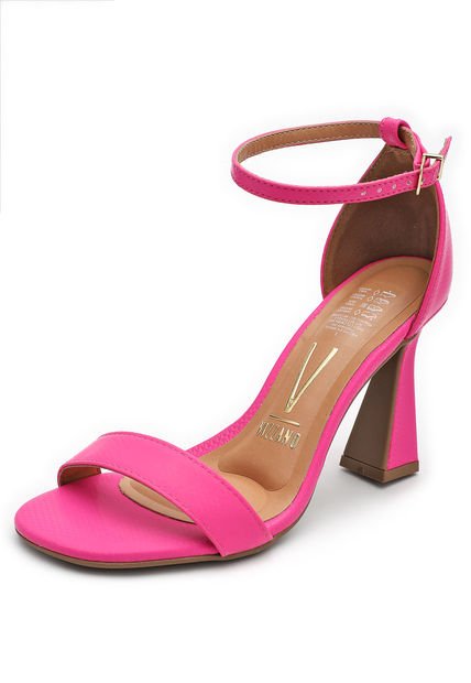 Sandalia Tacón Fucsia Tornasol Vizzano