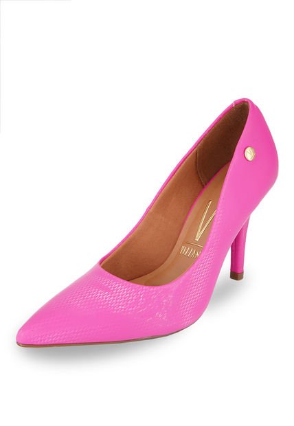 Tacón Alto Fucsia Holográfico Vizzano