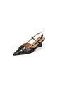 Tacon Alto Slingback Cuña-Corrido Negro Vizzano de Vizzano