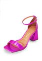Sandalia Tacòn Medio Metalizado Fucsia Vizzano de Vizzano
