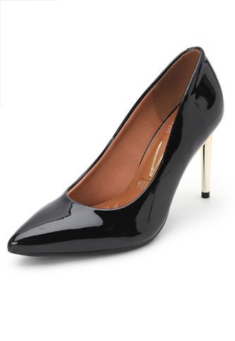 Tacón Alto Negro-Dorado Vizzano Vizzano