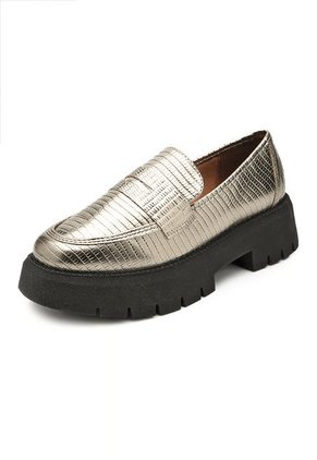 Mocasín Chunky Dorado-Negro Vizzano