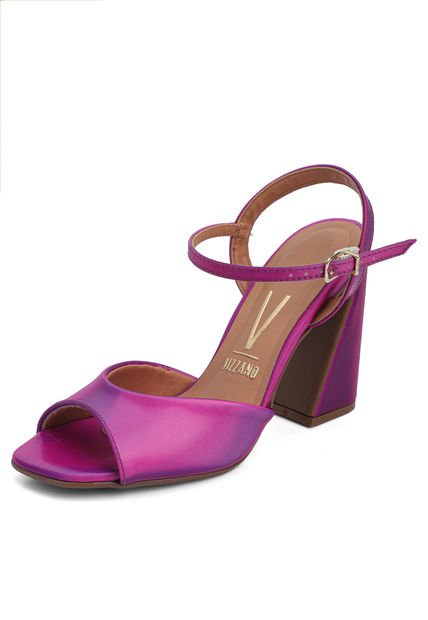 Sandalia Tacón Fucsia-Morado Vizzano