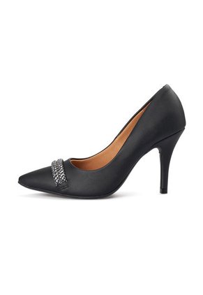 Stiletto Alto Negro- Ap Diamante Vizzano