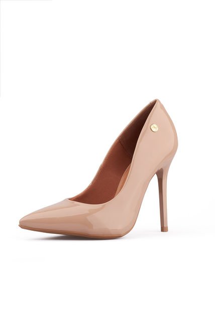 Stiletto Alto Beige- Verniz Vizzano