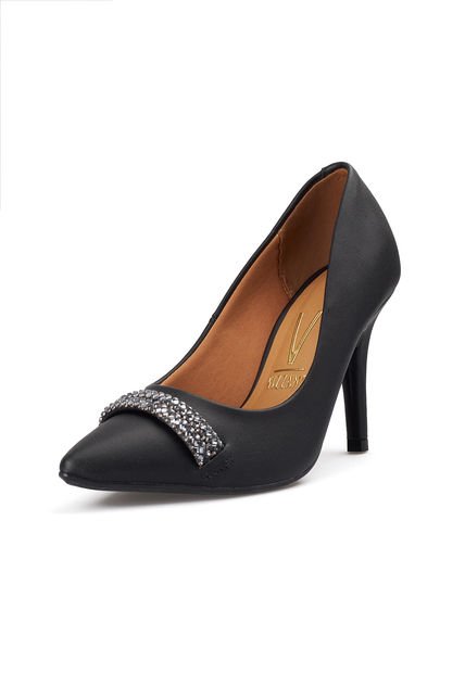 Stiletto Alto Negro- Ap Diamante Vizzano