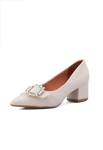 Tacón Medio Blanco Plateado Vizzano Vizzano