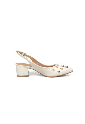 Tacon Bajo Cuadrado Slingback Mafil Dorado Vizzano