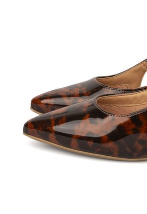 Tacon Medio Cuadrado Multi Negro Verniz Vizzano