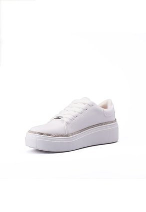 Tenis Lifestyle Blanco Plateado Vizzano