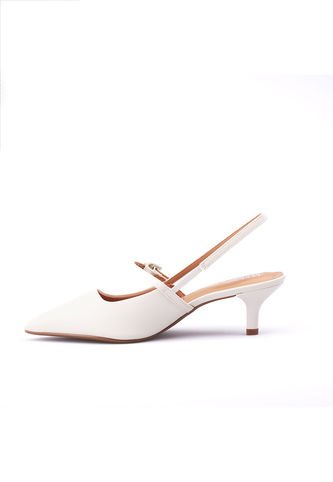 Tacón Medio Blanco Dorado Vizzano Vizzano