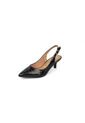 Tacon Bajo Slingback Croco Negro Vizzano de Vizzano