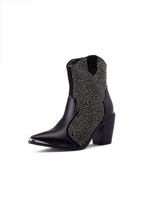 Bota Negro Plata Vizzano