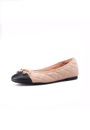 Baleta Beige Negro Vizzano