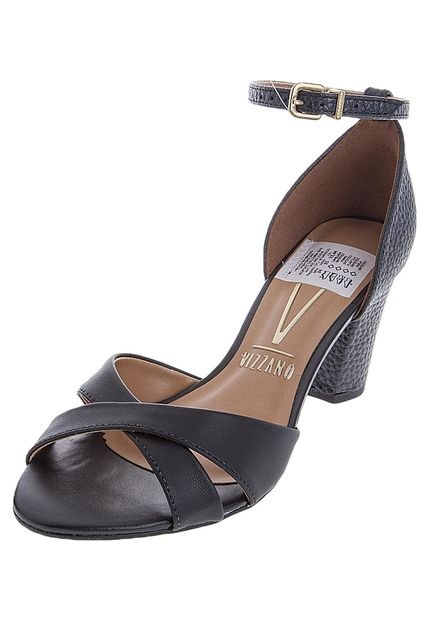 Sandalia Tacón Negra Vizzano