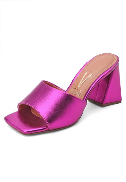 Sandalia Tacón Fucsia Vizzano