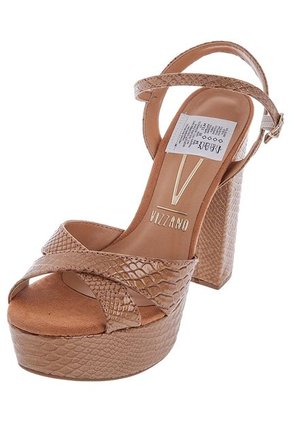 Sandalia Tacón Camel Vizzano