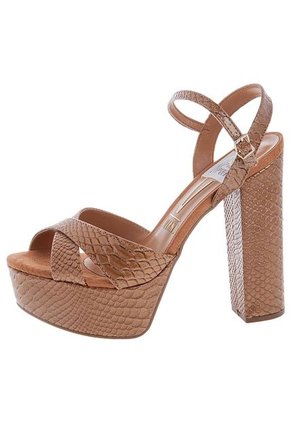 Sandalia Tacón Camel Vizzano