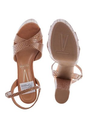 Sandalia Tacón Camel Vizzano
