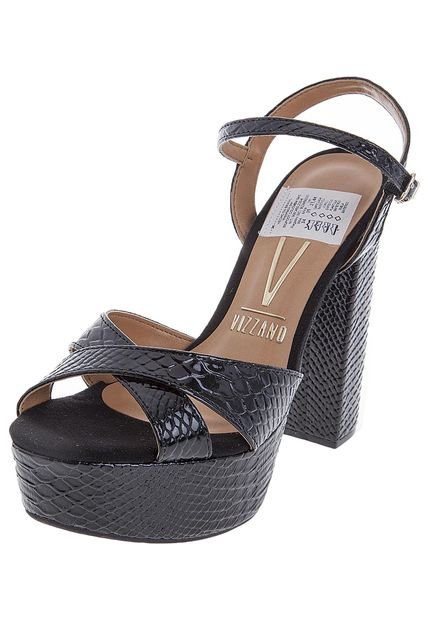 Sandalia Tacón Negro Vizzano