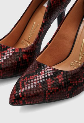 Tacón Alto Rojo-Negro Vizzano