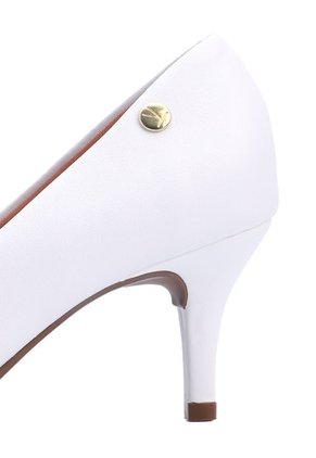 Tacón Medio Blanco Vizzano