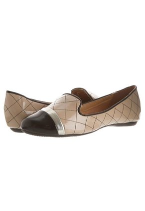 Baletas Slippers Vizzano Verniz Beige-Negro-Oro