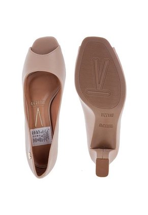 Tacón Medio Beige Vizzano