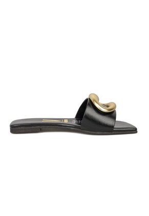 Sandalia Plana Negro Vizzano
