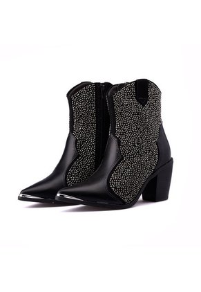 Bota Negro Plata Vizzano