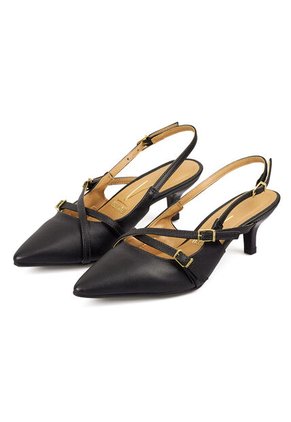 Priceshoes Zapatos Ejecutivo Puntudo Para Mujer 0221122-885NEGRO