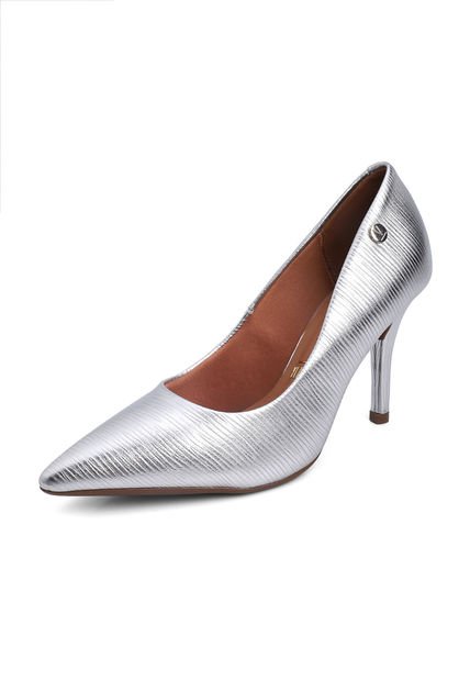Tacón Alto Plateado