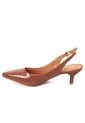 Tacon Bajo Café-Capuccino Slingback Kitten Vizzano de Vizzano