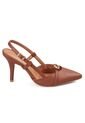 Tacon Alto Café-Moca Slingback Vizzano de Vizzano