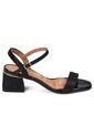 Sandalia Tacon Bajo Negro Metalizado Vizzano de Vizzano