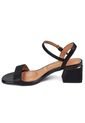 Sandalia Tacon Bajo Negro Metalizado Vizzano de Vizzano