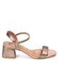 Sandalia Tacon Bajo Oro Rosa Metalizado Vizzano de Vizzano